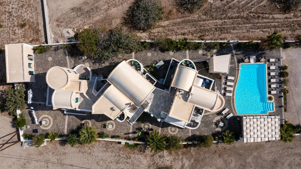 General view, Villa Anemomilos Perissa, Santorini