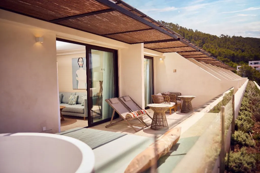 JUNIOR SUITE WITH TERRACE Room, Cala San Miguel Ibiza Res, Curio Colllec by Hilton, Ibiza