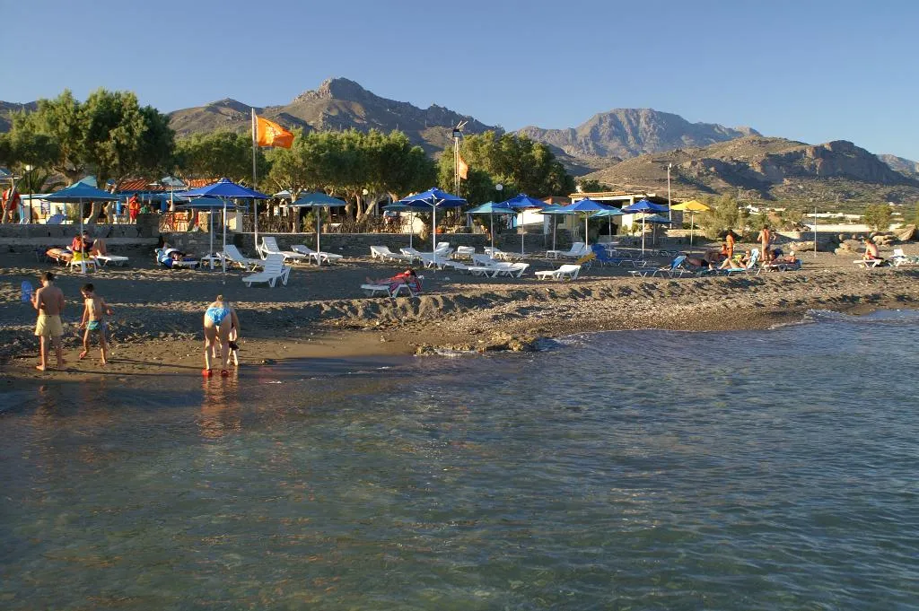 Beach, Blue Sky Hotel, Crete