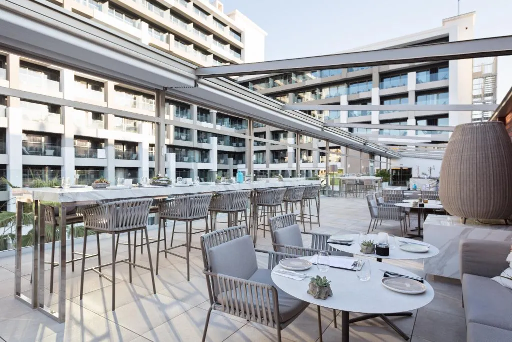 Terrace, Innside Palma Bosque Hotel, Majorca