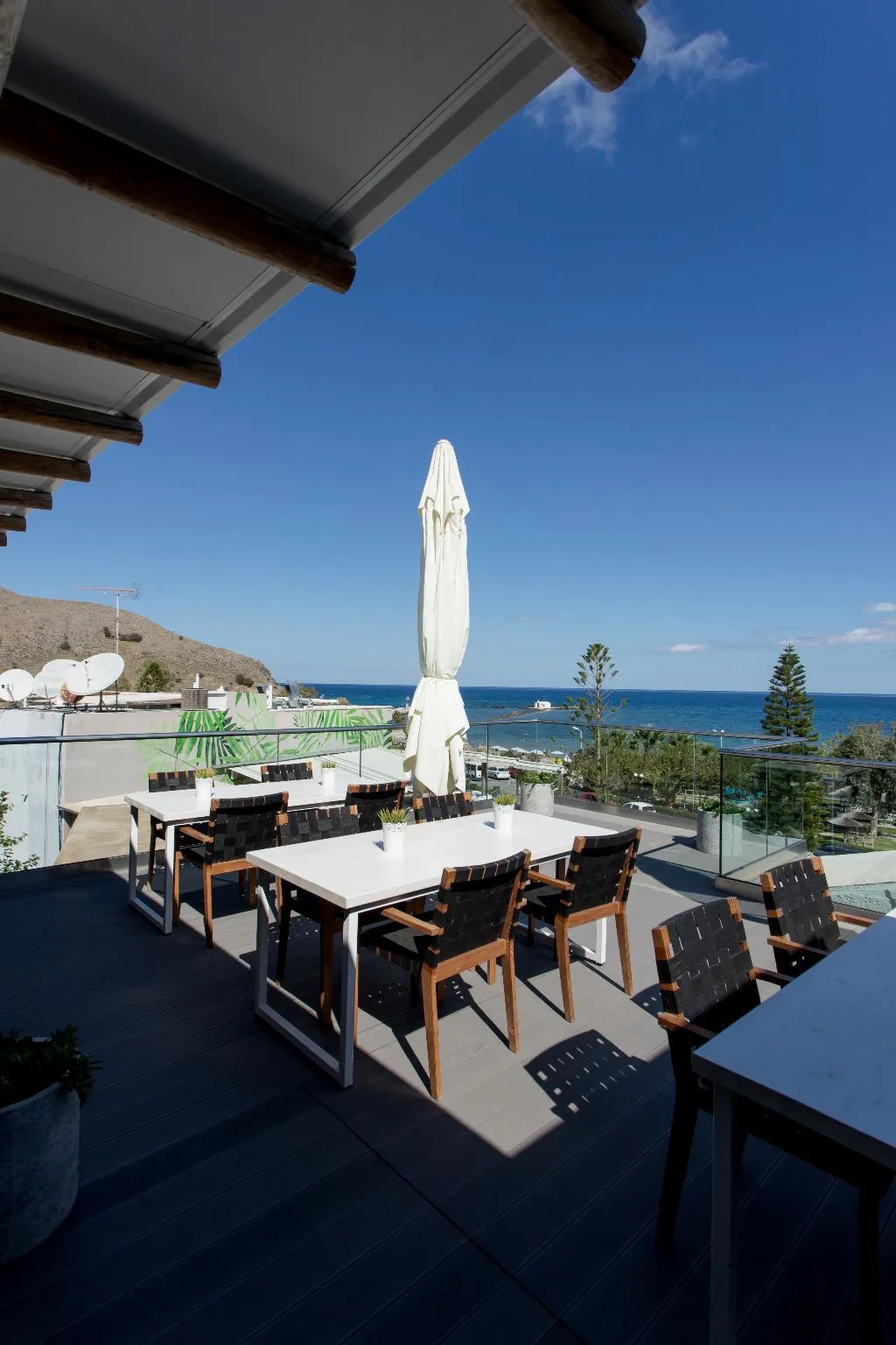 Terrace, Georgioupolis Beach Hotel, Crete