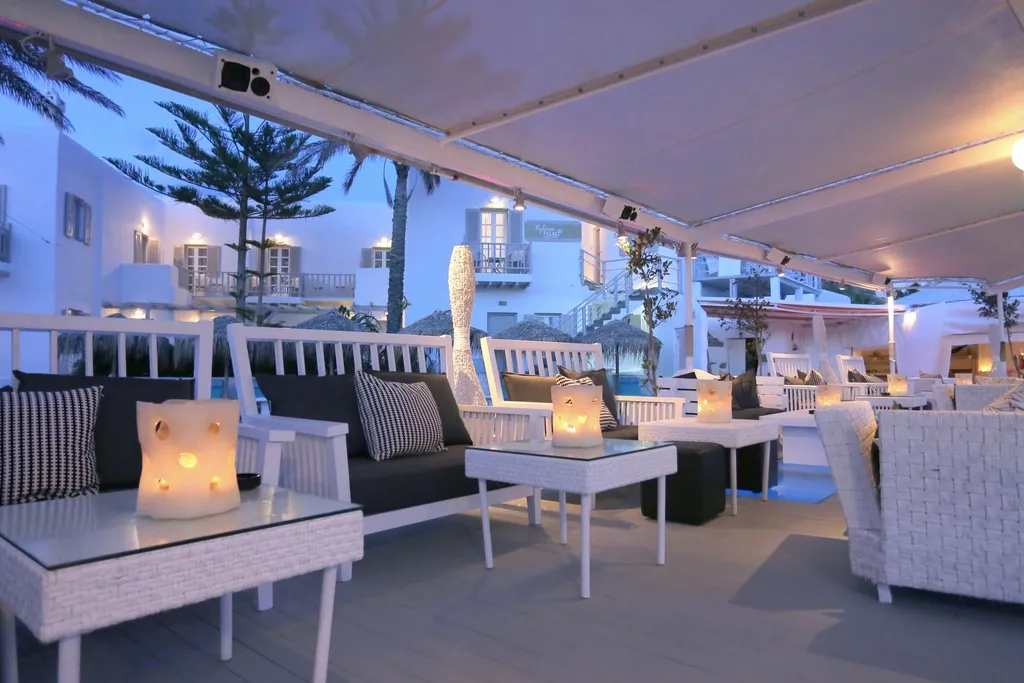 Bar, Mykonos Palace Beach Hotel, Mykonos