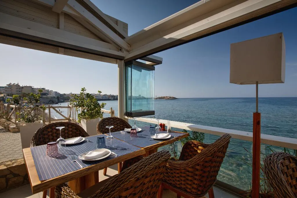 Terrace, Palmera Beach Hotel & Spa, Crete