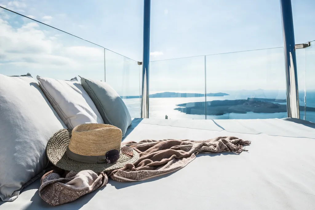 Terrace, On The Rocks Hotel, Santorini