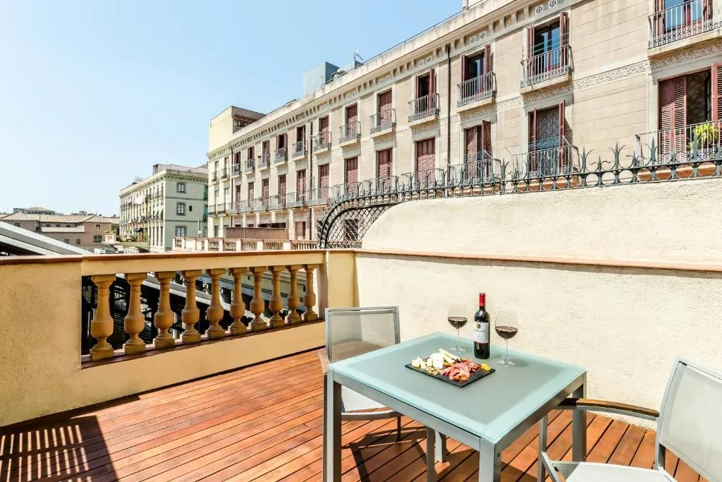 DOUBLE SINGLE USE WITH TERRACE Room, Dorma Ramblas Boquería, Barcelona