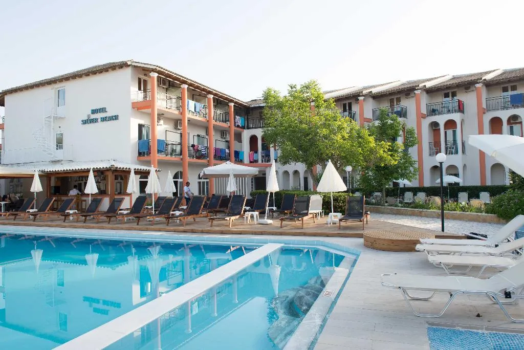 Pool, Silver Beach Hotel and Annexe Apartments, Corfu