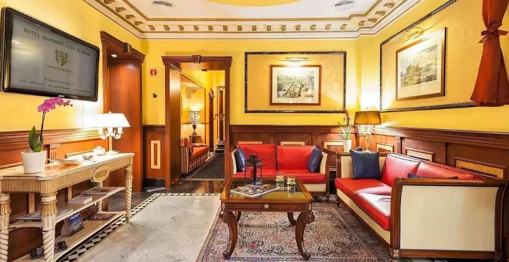 Lobby, Hotel Manfredi Suite In Rome, Rome