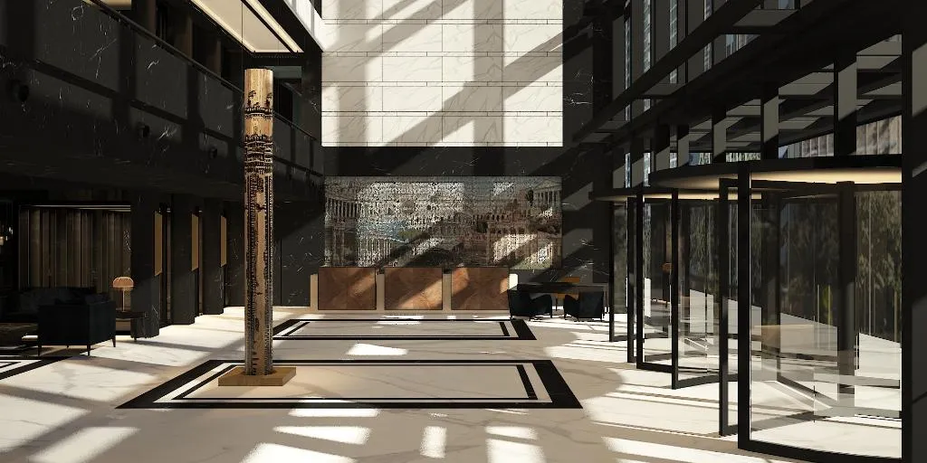 Lobby, Hilton Rome Eur La Lama, Rome