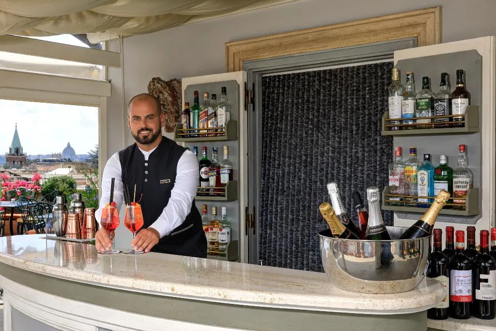 Bar, Marcella Royal - Rooftop Garden, Rome