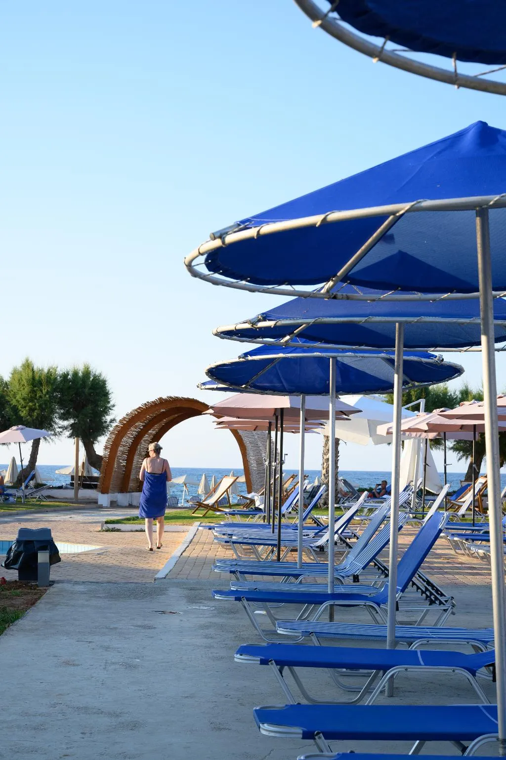 Terrace, Malia Bay Beach Hotel & Bungalows, Crete