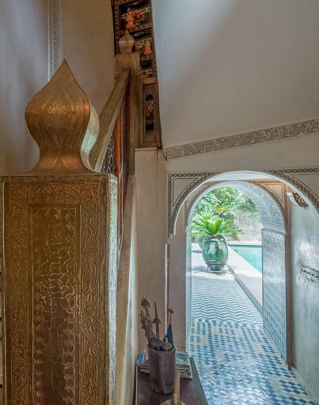 Lobby, Riad Laurence Olivier, Marrakech