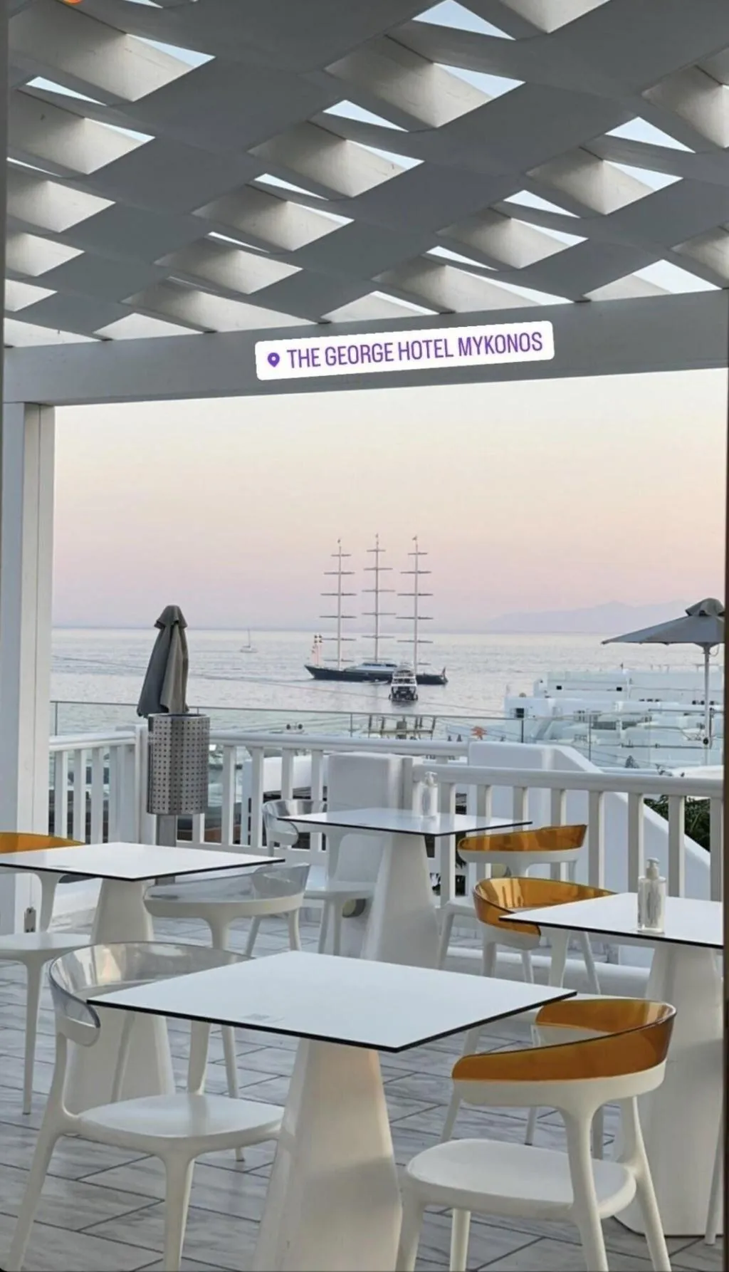 Restaurant, The George Hotel, Mykonos