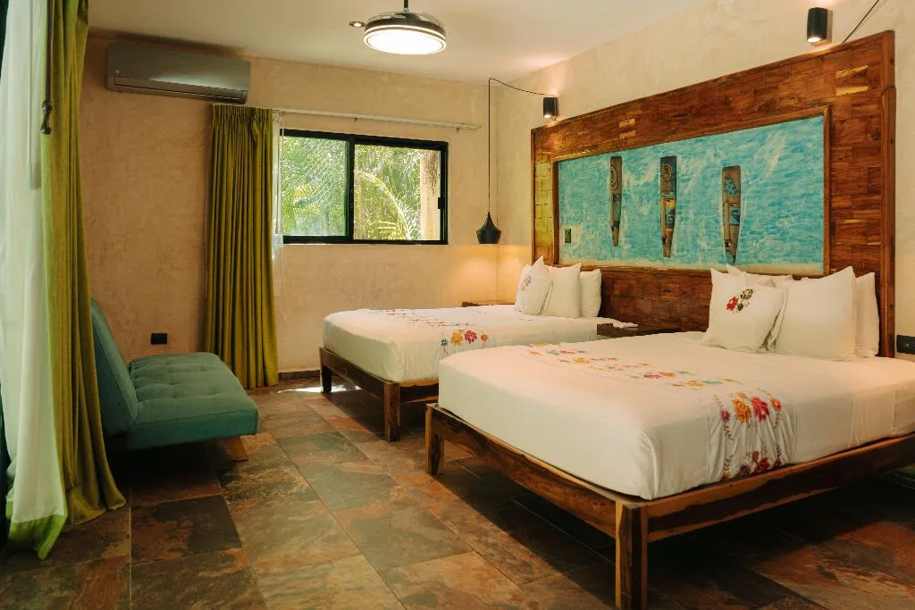 VILLA TWO QUEEN BEDS Room, Aldea Coba an Escape Experience, Cancun Area