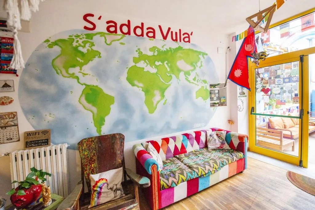 Lobby, Eco Hostel Floreale, Naples