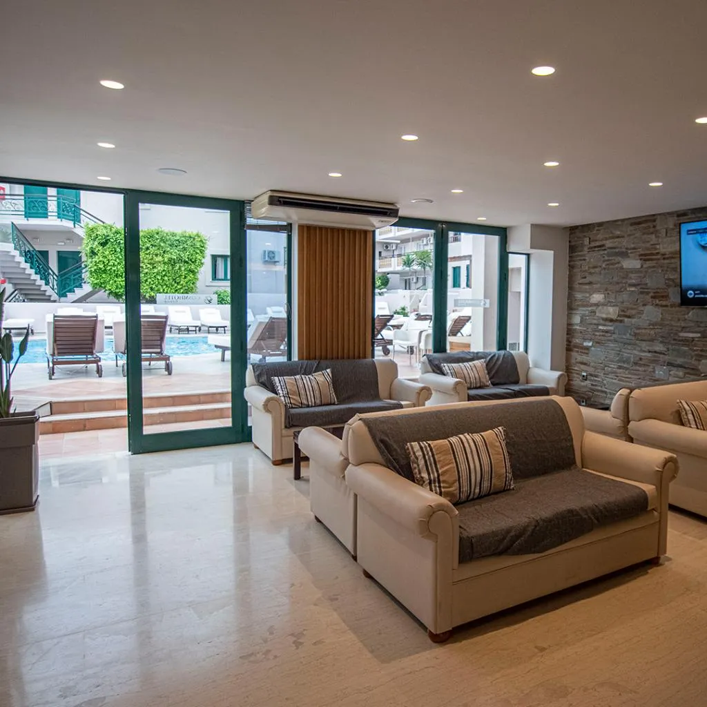 Lobby, Porto Greco Village Beach hotel, Crete