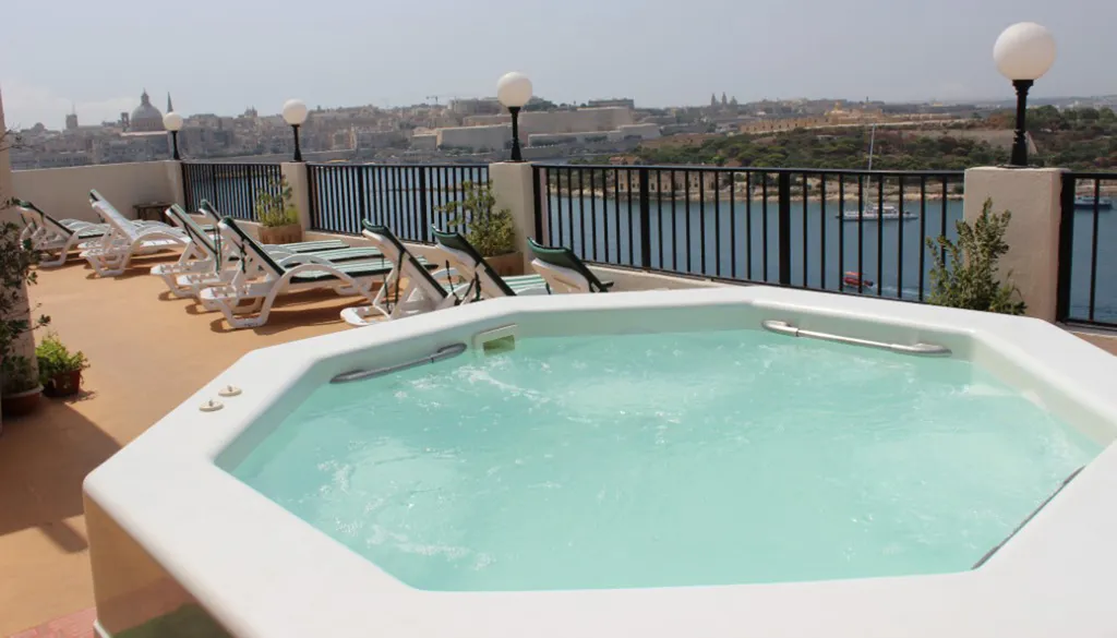 Terrace, Sliema Marina Hotel, Malta