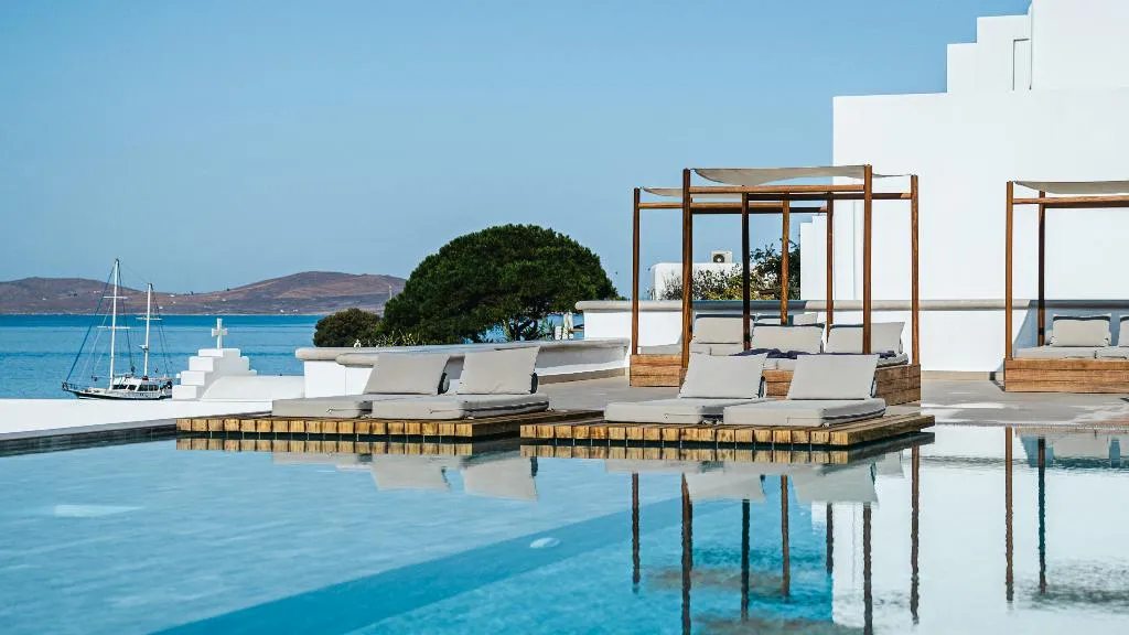 General view, Manoulas Beach, Mykonos