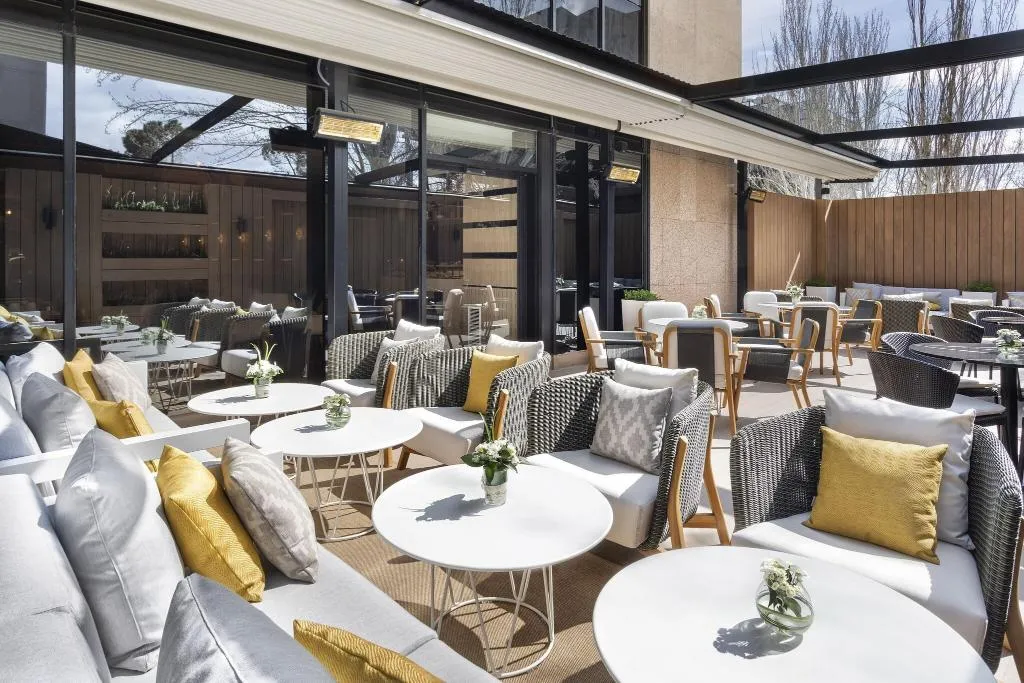 Terrace, Melia Avenida America, Madrid