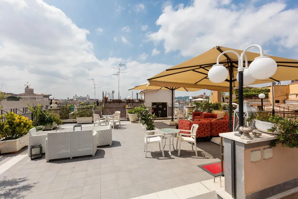 Terrace, Hotel Cecil, Rome