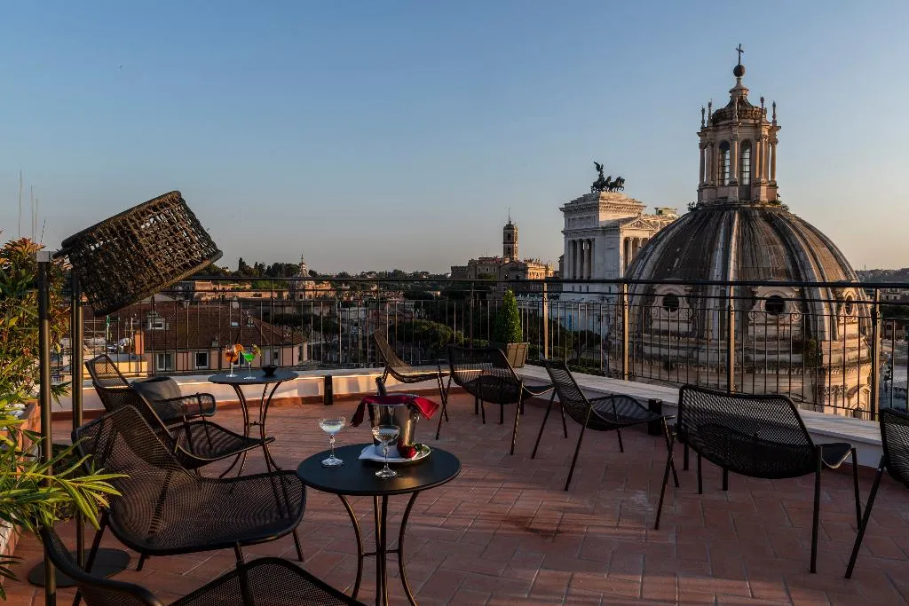 Terrace, H10 Palazzo Galla, Rome