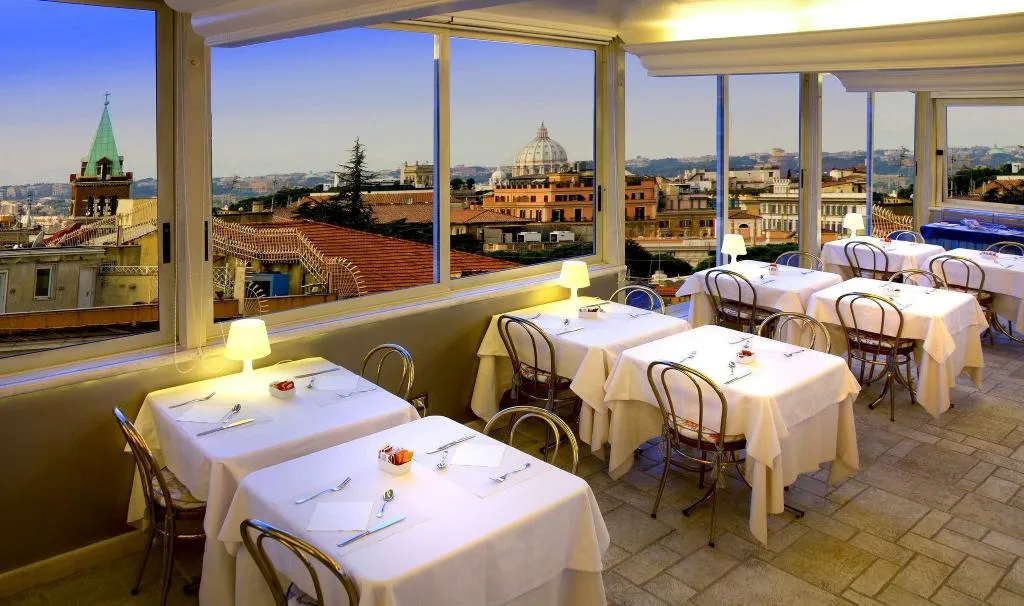 Bar, Marcella Royal - Rooftop Garden, Rome