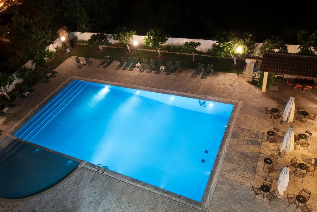 Pool, Sunset, Corfu