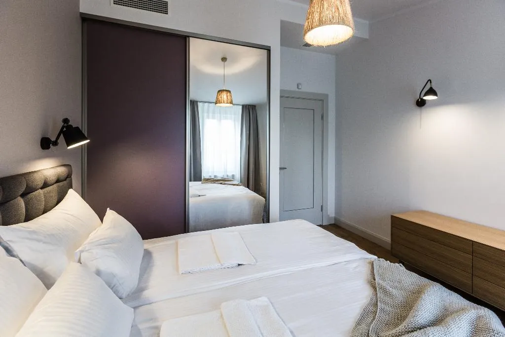 APARTMENT TWO BEDROOMS WITH TERRACE Room, Riga Lux Apartments Skolas Street 20, Riga