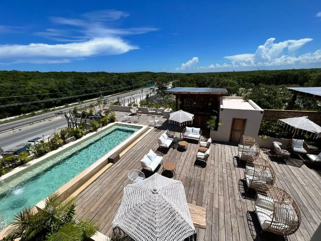 Terrace, Cervecería Tulum Boutique Hotel & Beer Spa, Cancun Area