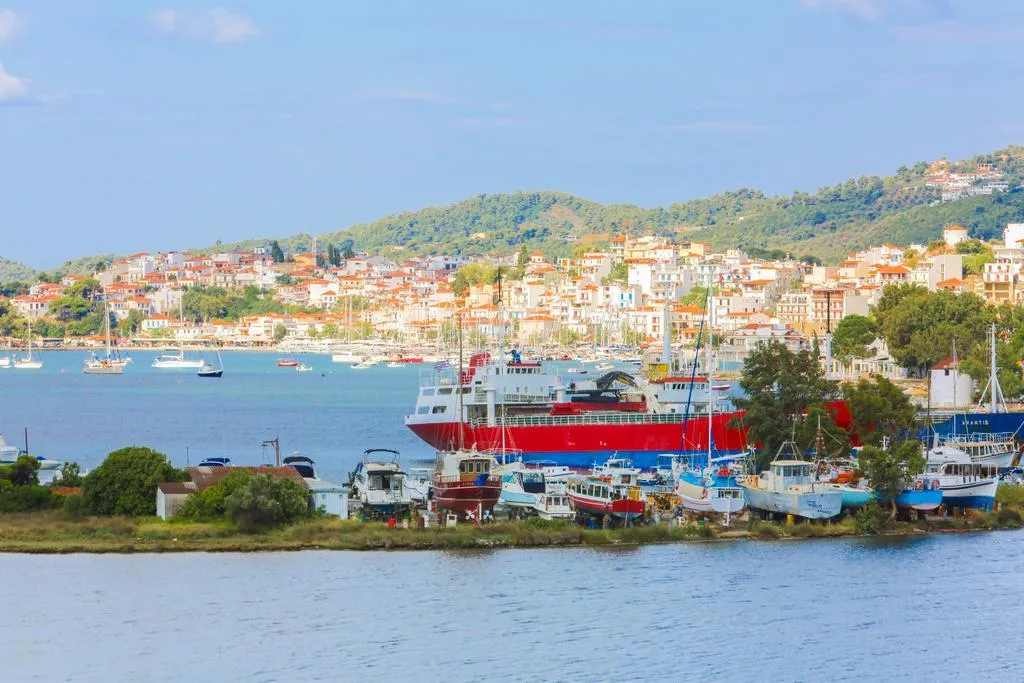 General view, Villa Ariadni, Skiathos