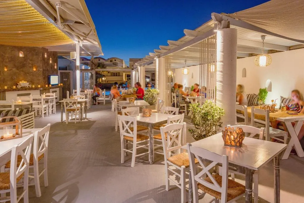 Restaurant, Sea View Beach Hotel, Santorini