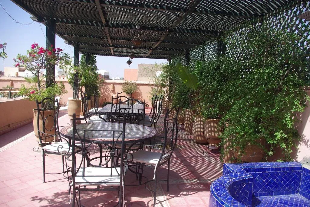 Terrace, Riad Dar Dialkoum, Marrakech