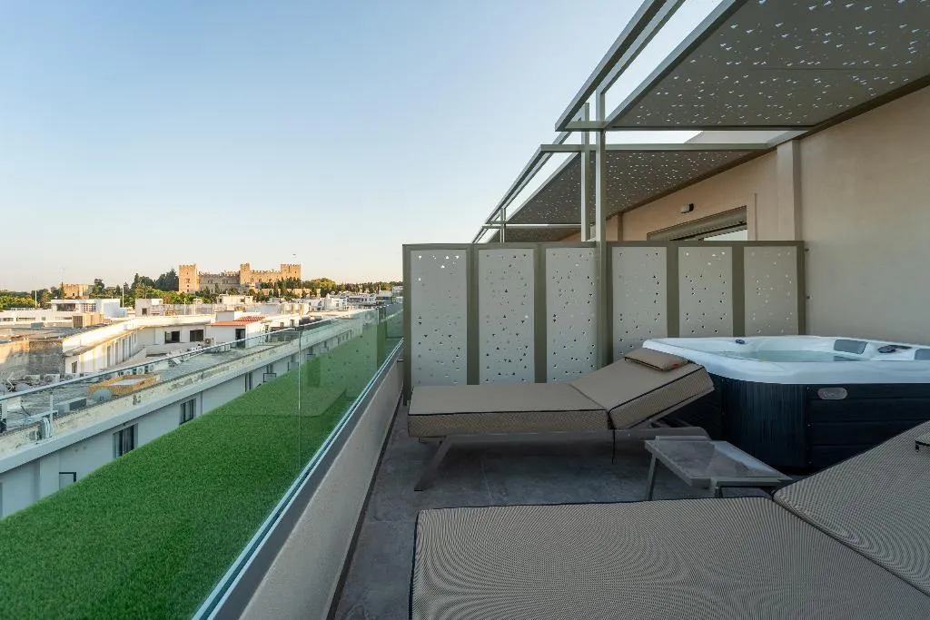 SUITE SEA VIEW WITH AIR CONDITIONING Room, Philia Center Suites, Rhodes