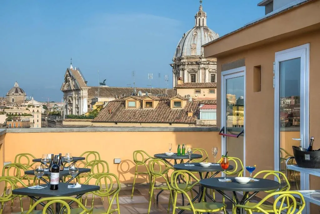 Terrace, Damaso Hotel, Rome