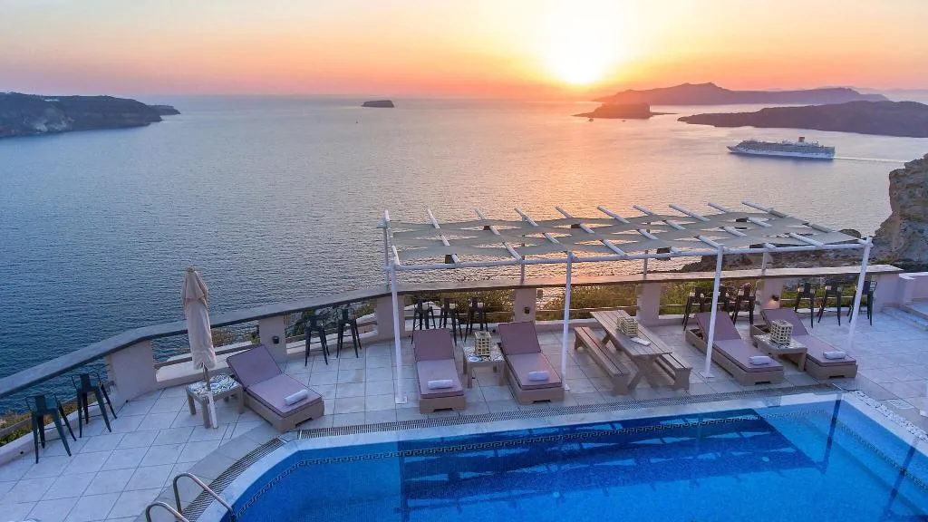 Pool, Grand View Hotel, Santorini