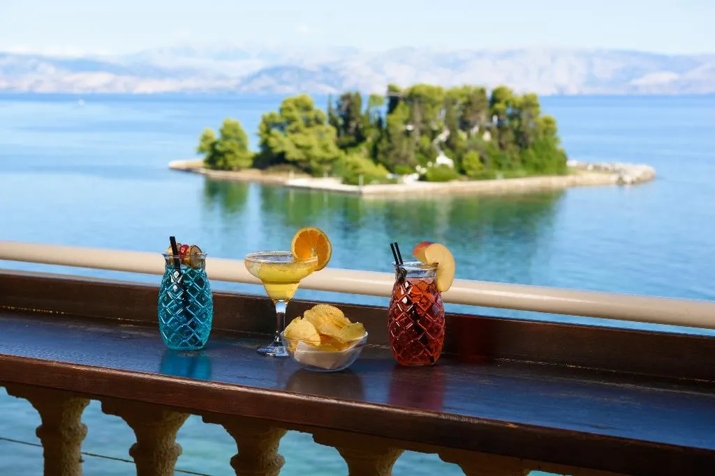 Terrace, Pontikonissi Adults only, Corfu