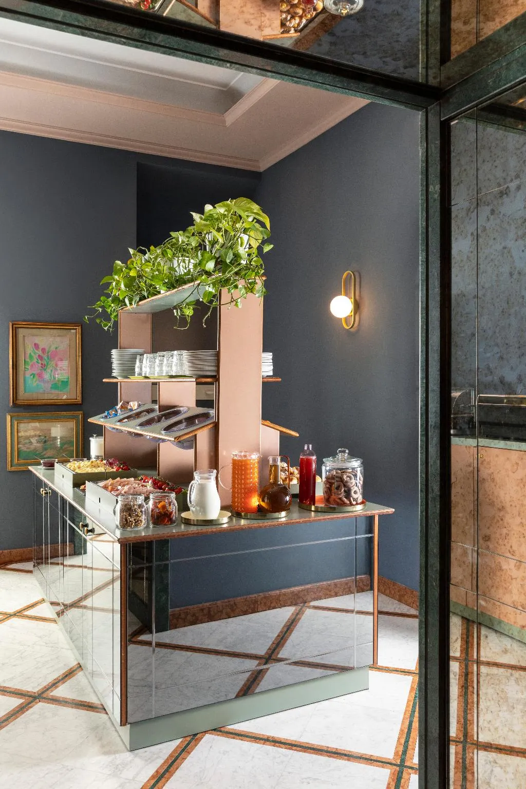 Restaurant, Hotel Marisa, Rome