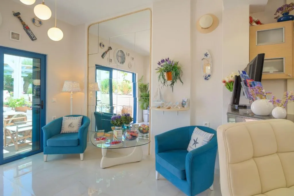 Lobby, Pyrgos Beach Apartments, Crete