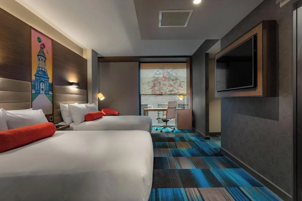 DOUBLE TWO DOUBLE BEDS NON SMOKING Room, Aloft Dublin City, Dublin