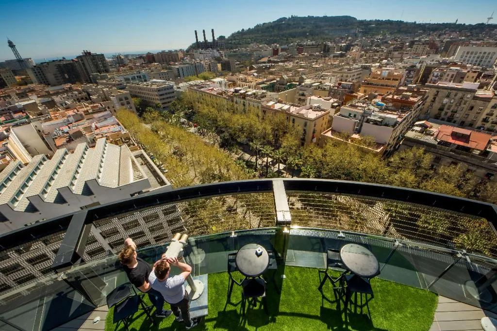 Terrace, Barcelo Raval, Barcelona