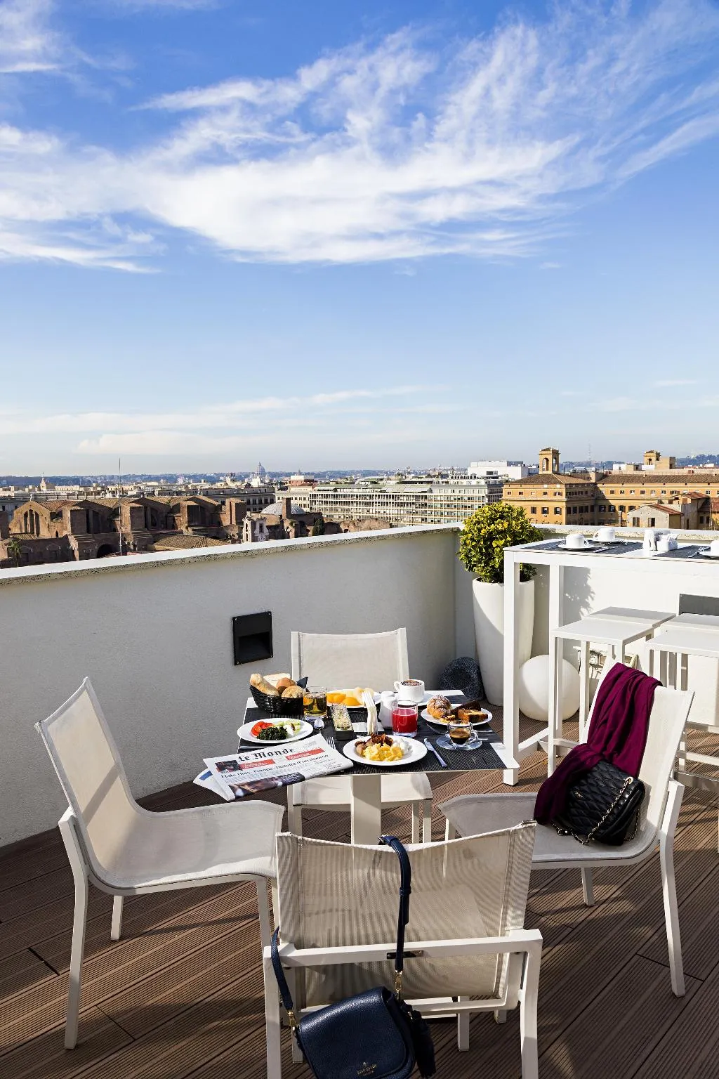 Terrace, The Independent Hotel, Rome