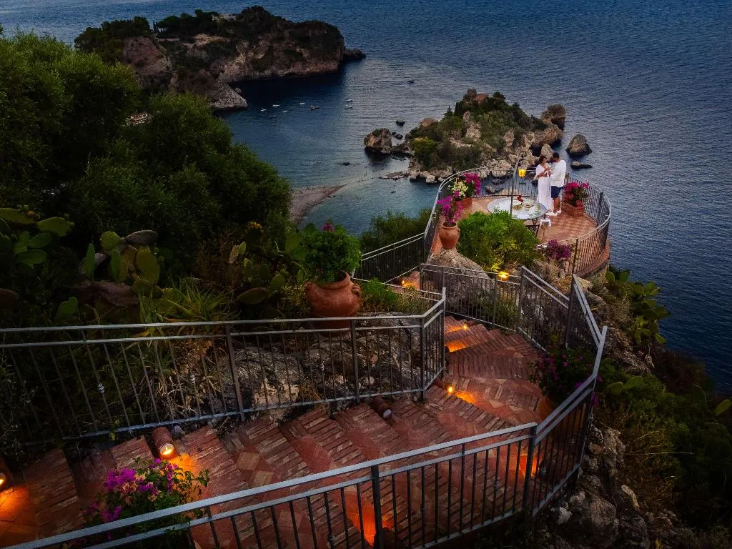 Restaurant, Grand Hotel San Pietro, Taormina