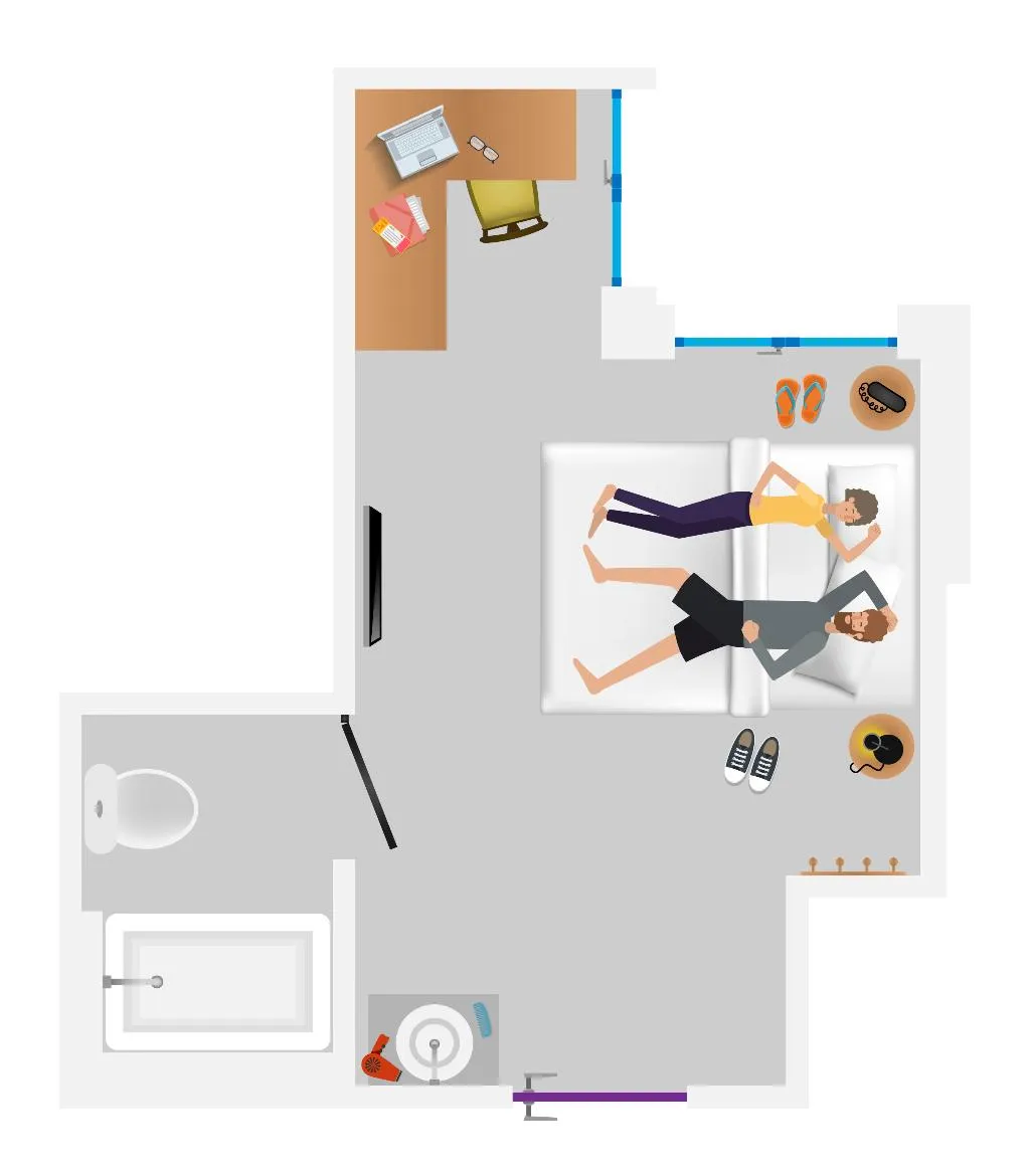 Double or Twin STANDARD Room, Sleep´N Atocha, Madrid