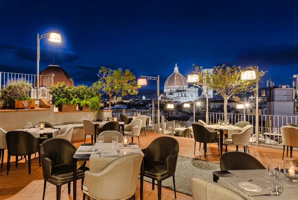 Restaurant, Grand Hotel Baglioni, Florence
