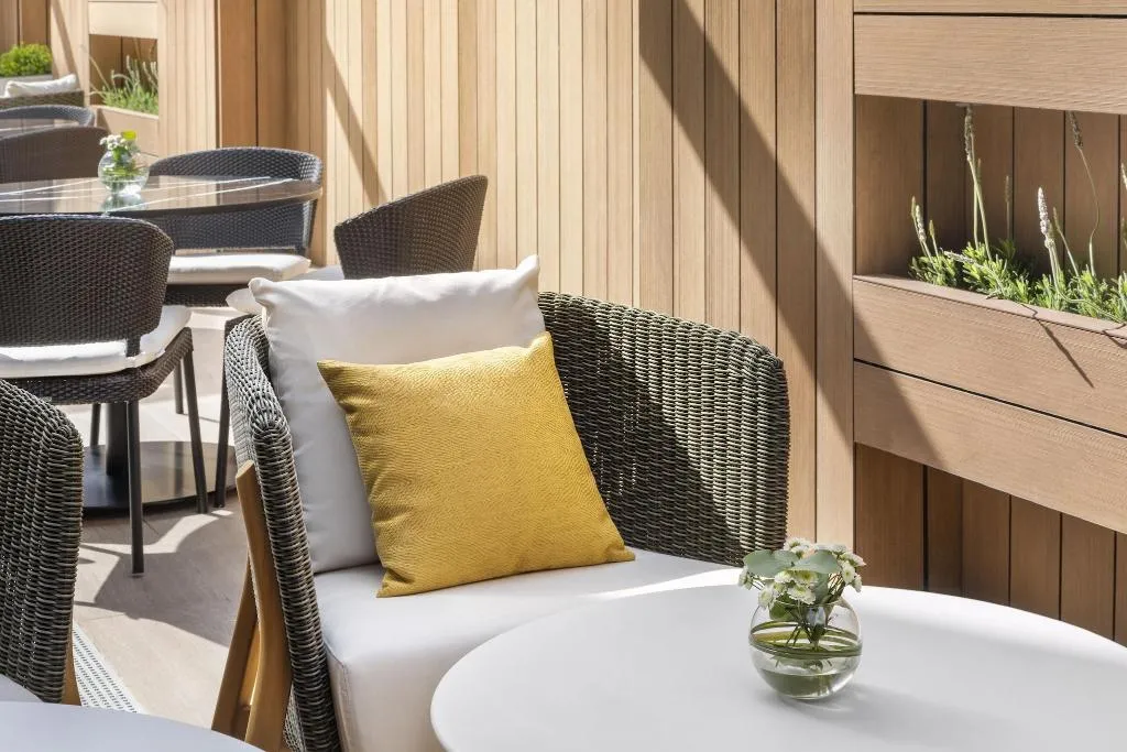 Terrace, Melia Avenida America, Madrid