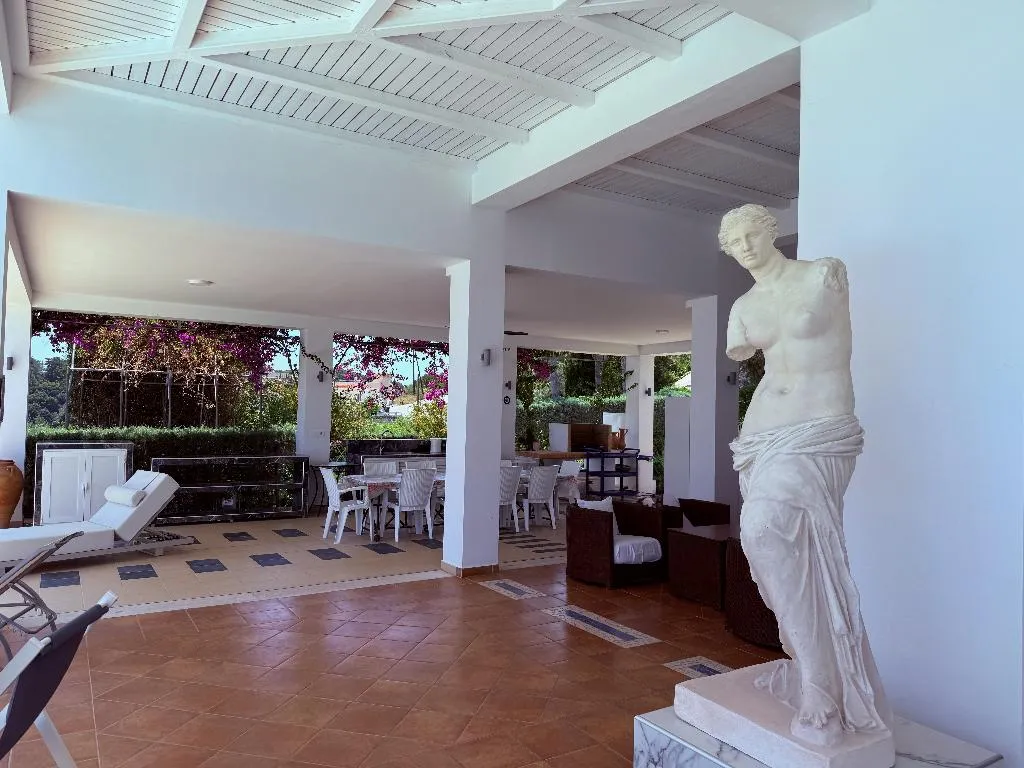 Terrace, Grande Dame Villa of Rhodes, Rhodes
