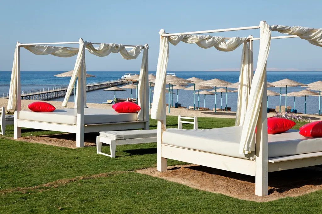 Terrace, The Three Corners Sunny Beach Resort, Red Sea Riviera