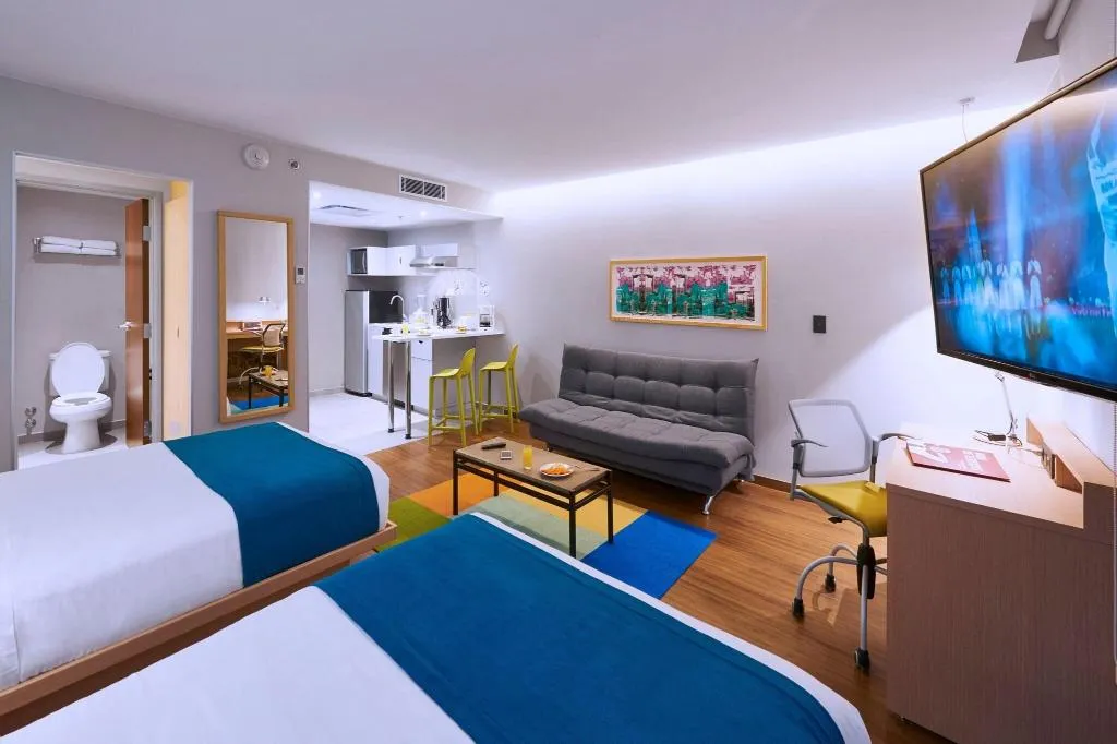 SUITE TWO DOUBLE BEDS Room, City Suites Playa del Carmen, Playa Del Carmen