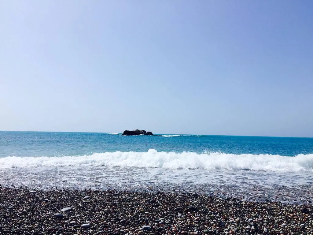 Beach, Kabanaris Bay, Rhodes