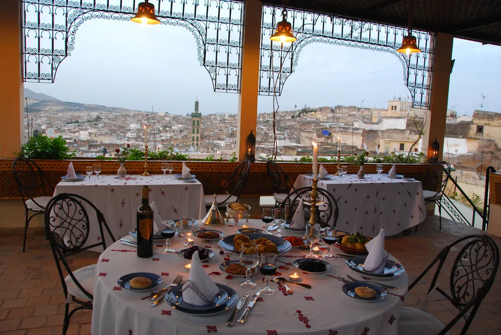 Terrace, Dar el Ghalia, Fez