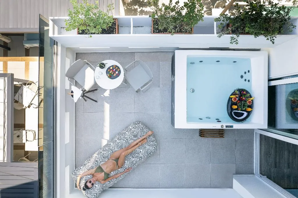 JUNIOR SUITE WITH JACUZZI Room, Atrium Ambiance Hotel, Crete
